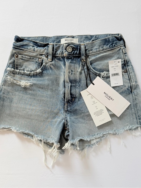 Moussy Pants - MOUSSY Distressed Denim Shorts
